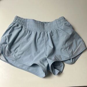 Blue linen lululemon hotty hot shorts